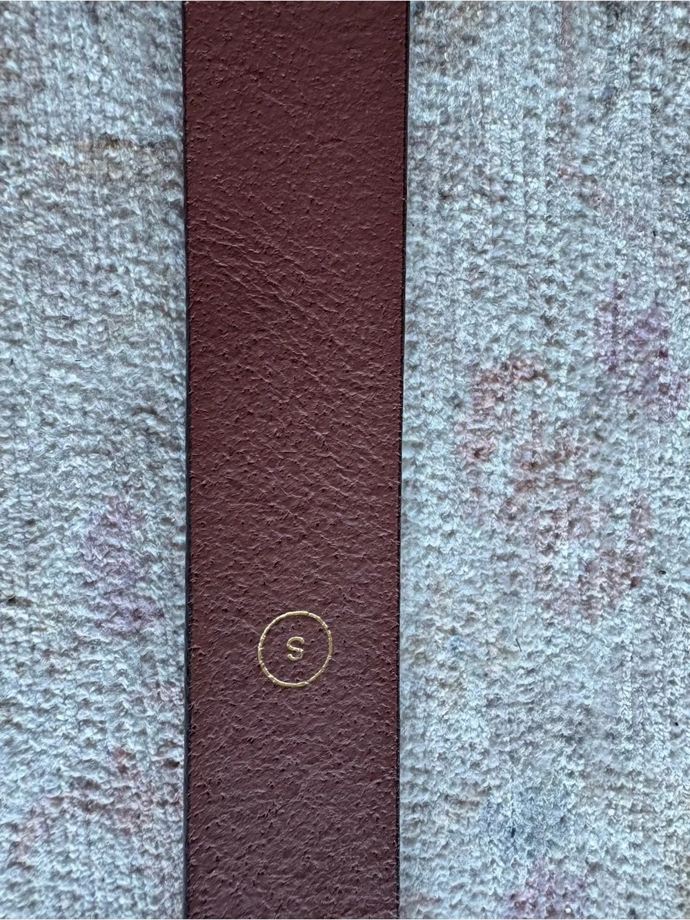 J. Crew Brown Leather Belt with Gold Buckle - Picture 3 of 3